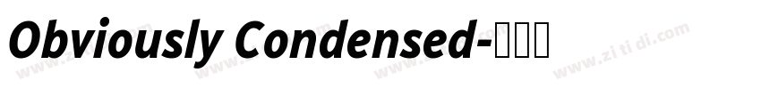 Obviously Condensed字体转换
